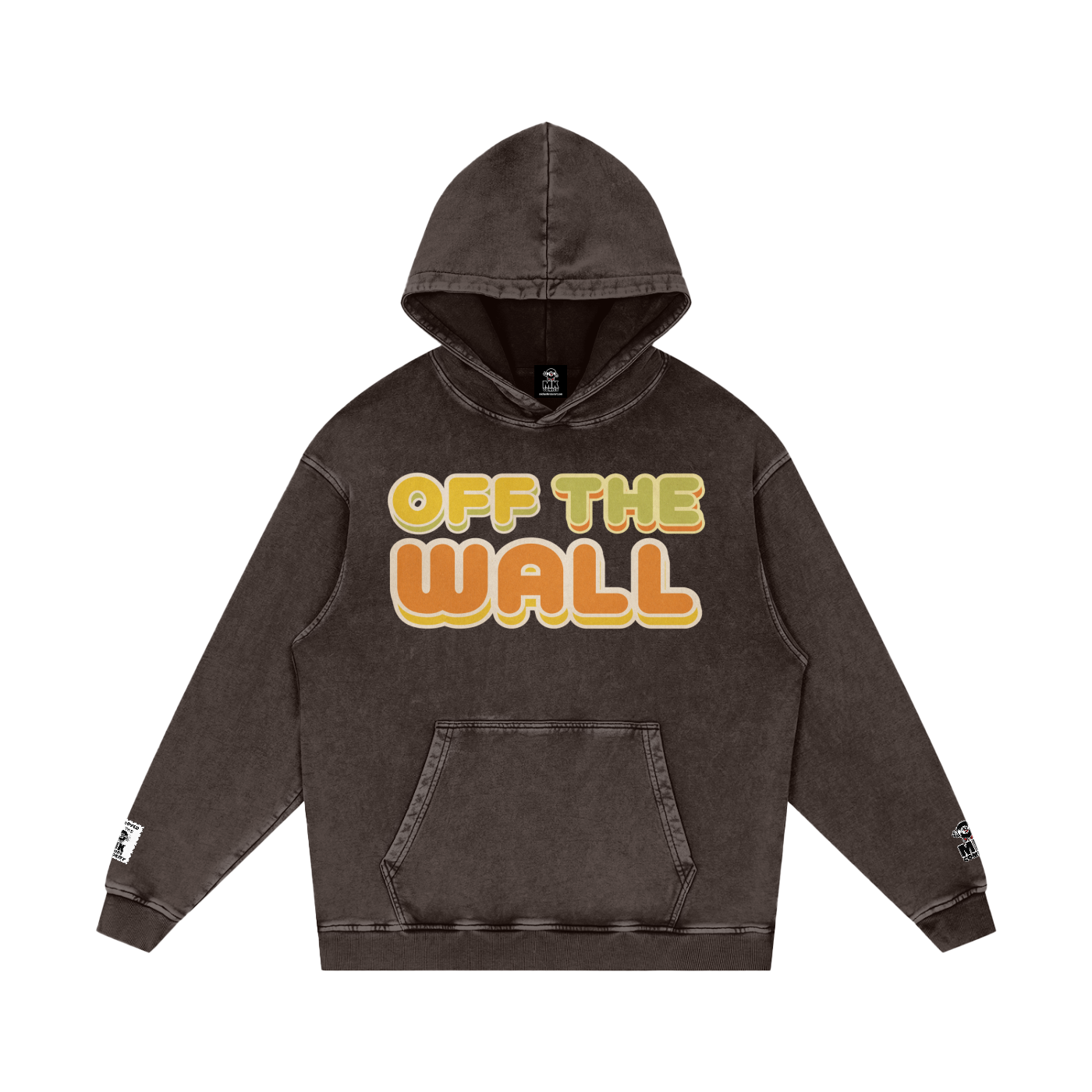 Off the Wall - Snow Washed Loose Cotton Hoodie