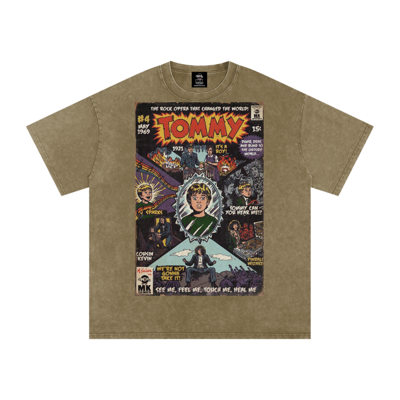 Tommy - Snow Washed Oversized Cotton T-Shirt