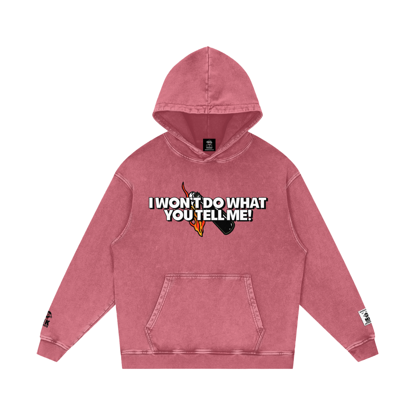 Killing in the Name - Snow Washed Loose Cotton Hoodie