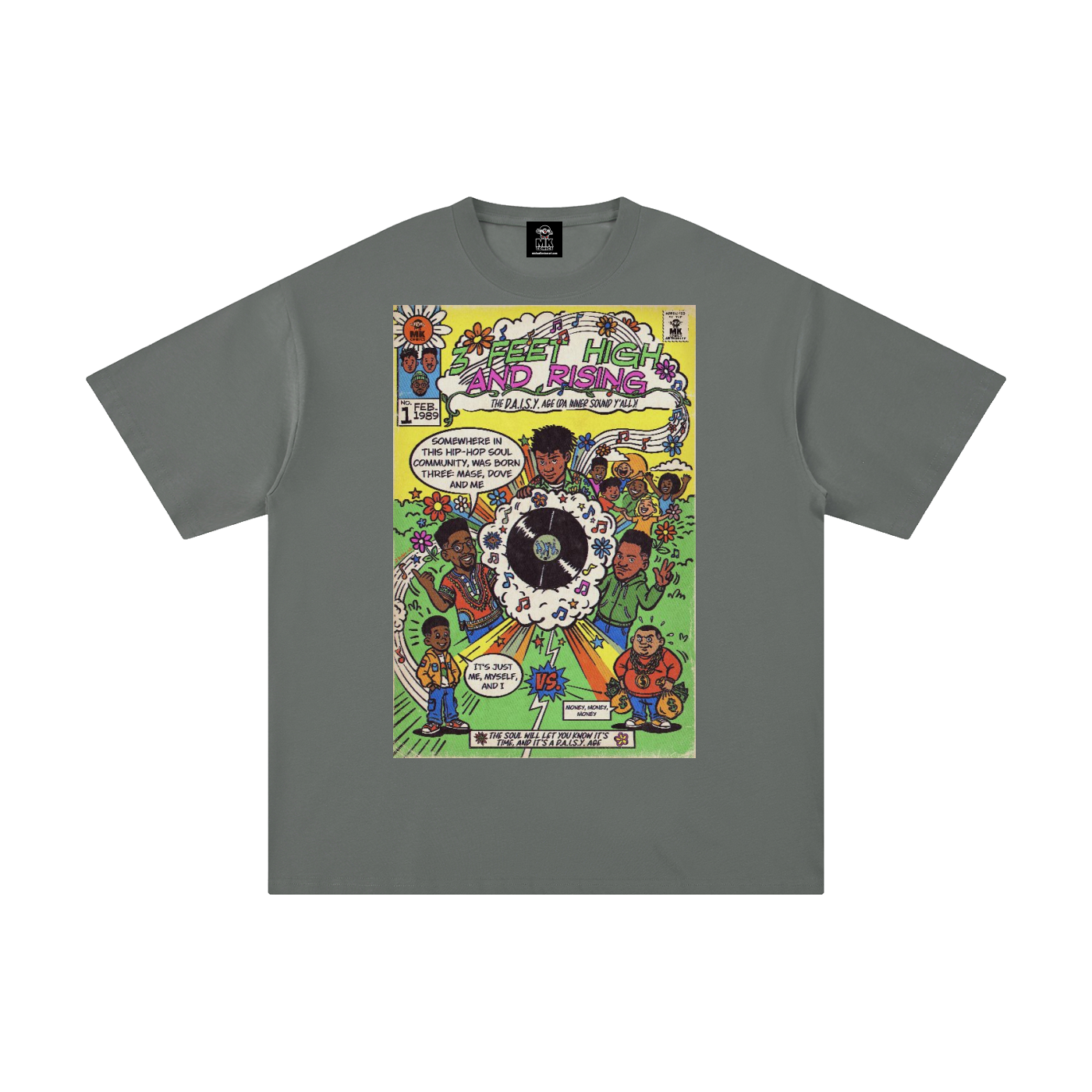 3 Feet High & Rising - Unisex Pure Cotton T-Shirt
