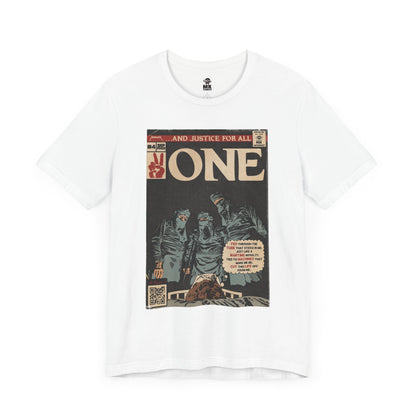 Metallica- One - Comic Book Art - Unisex Jersey Short Sleeve Tee