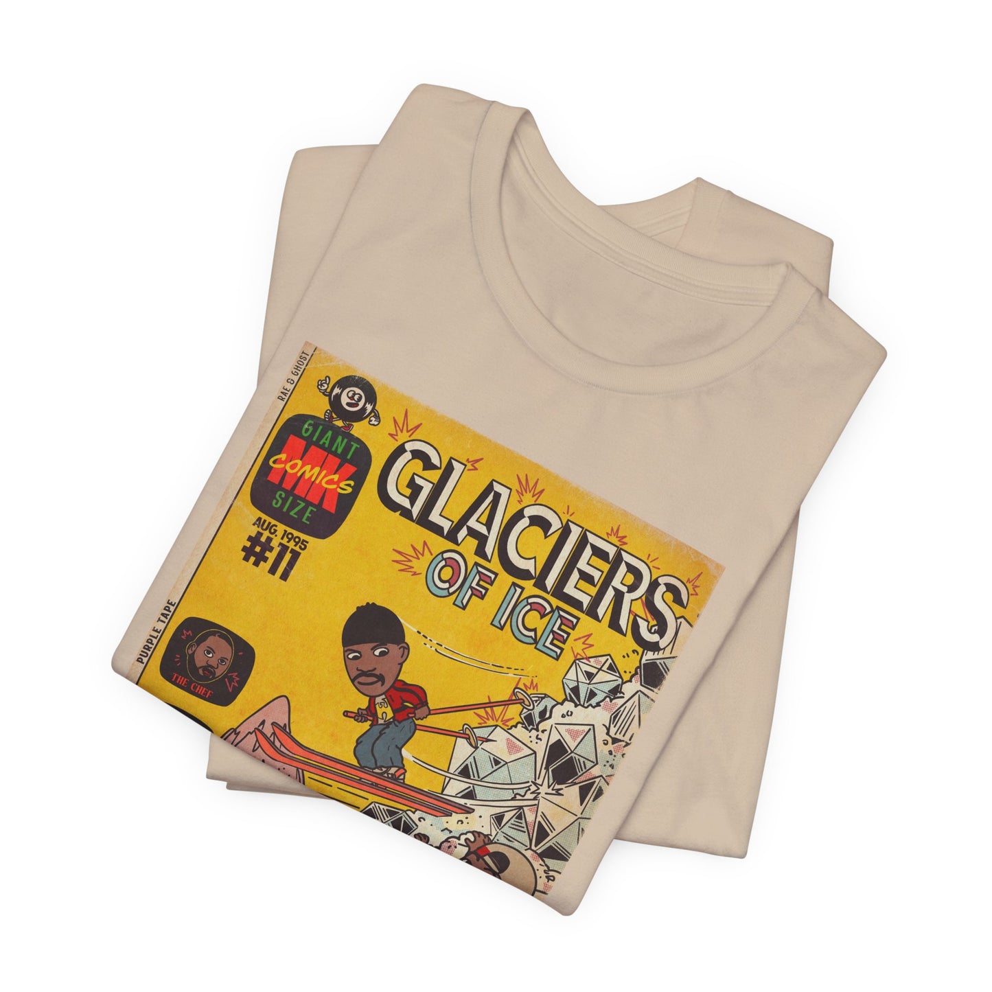 Rae, Ghost, Masta - Glaciers of Ice - Unisex Jersey Short Sleeve Tee