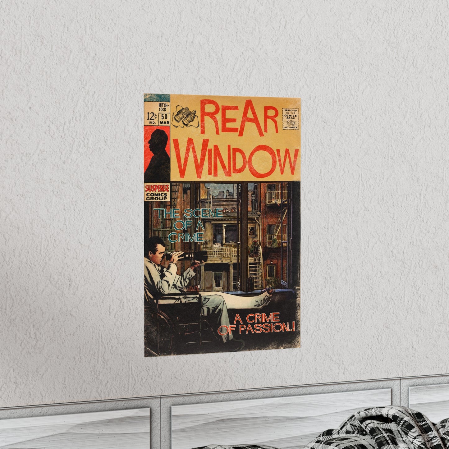 Hitchcock - Rear Window - Premium Matte Vertical Poster