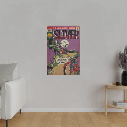Nirvana - Sliver - Matte Canvas, Stretched