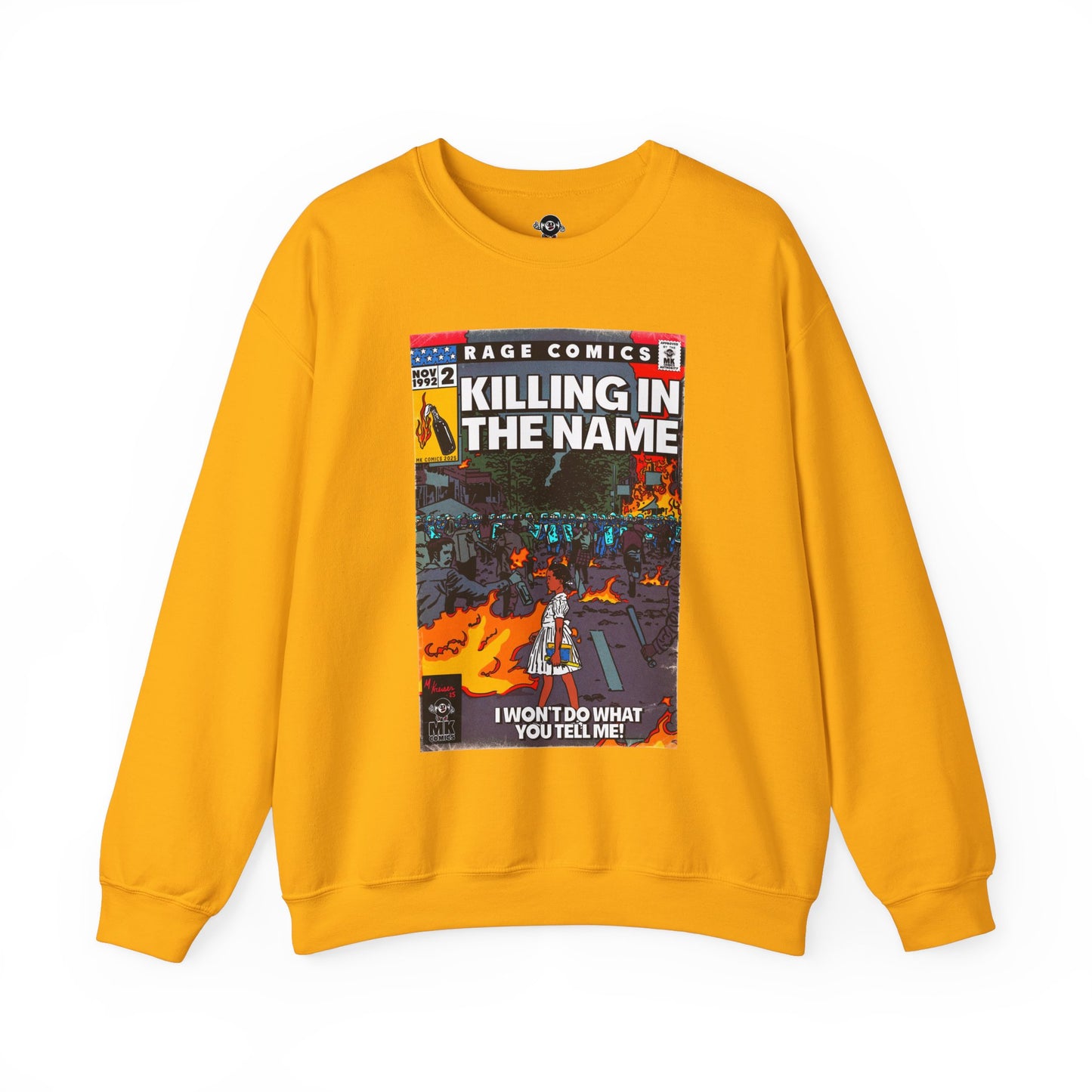 Rage - Killing In the Name - Unisex Heavy Blend™ Crewneck Sweatshirt