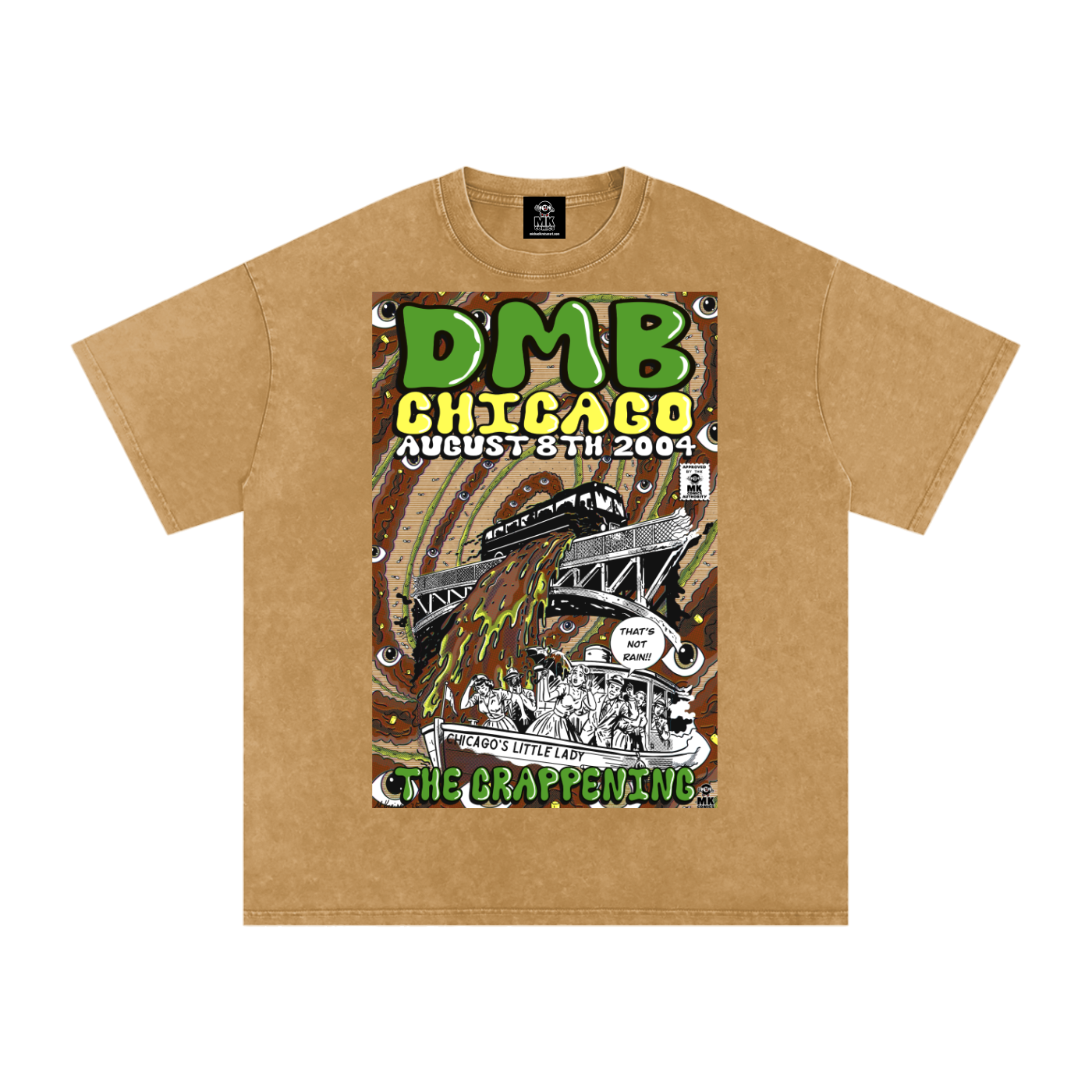 The Crappening - Snow Washed Oversized Cotton T-Shirt