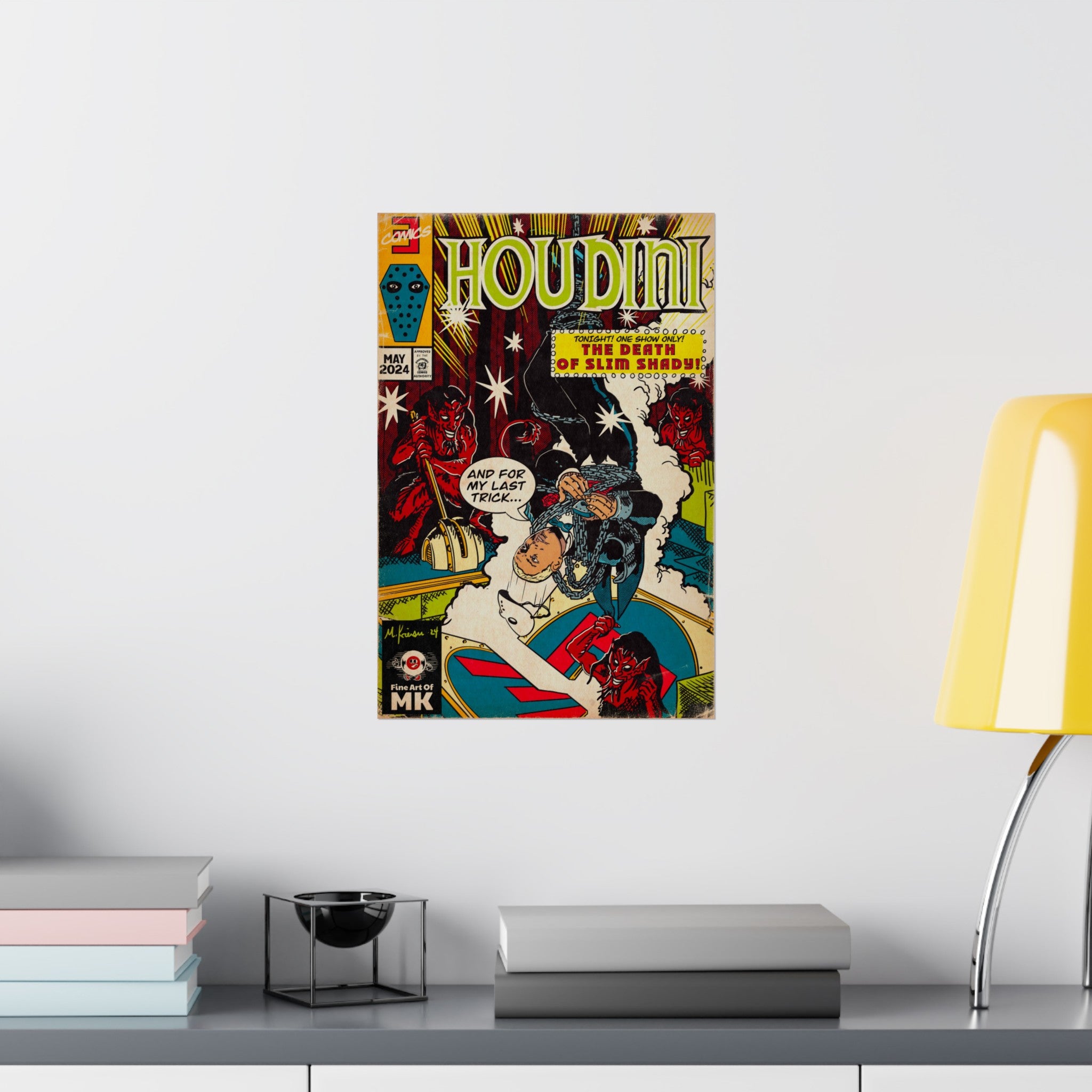 Houdini - Matte Vertical Poster