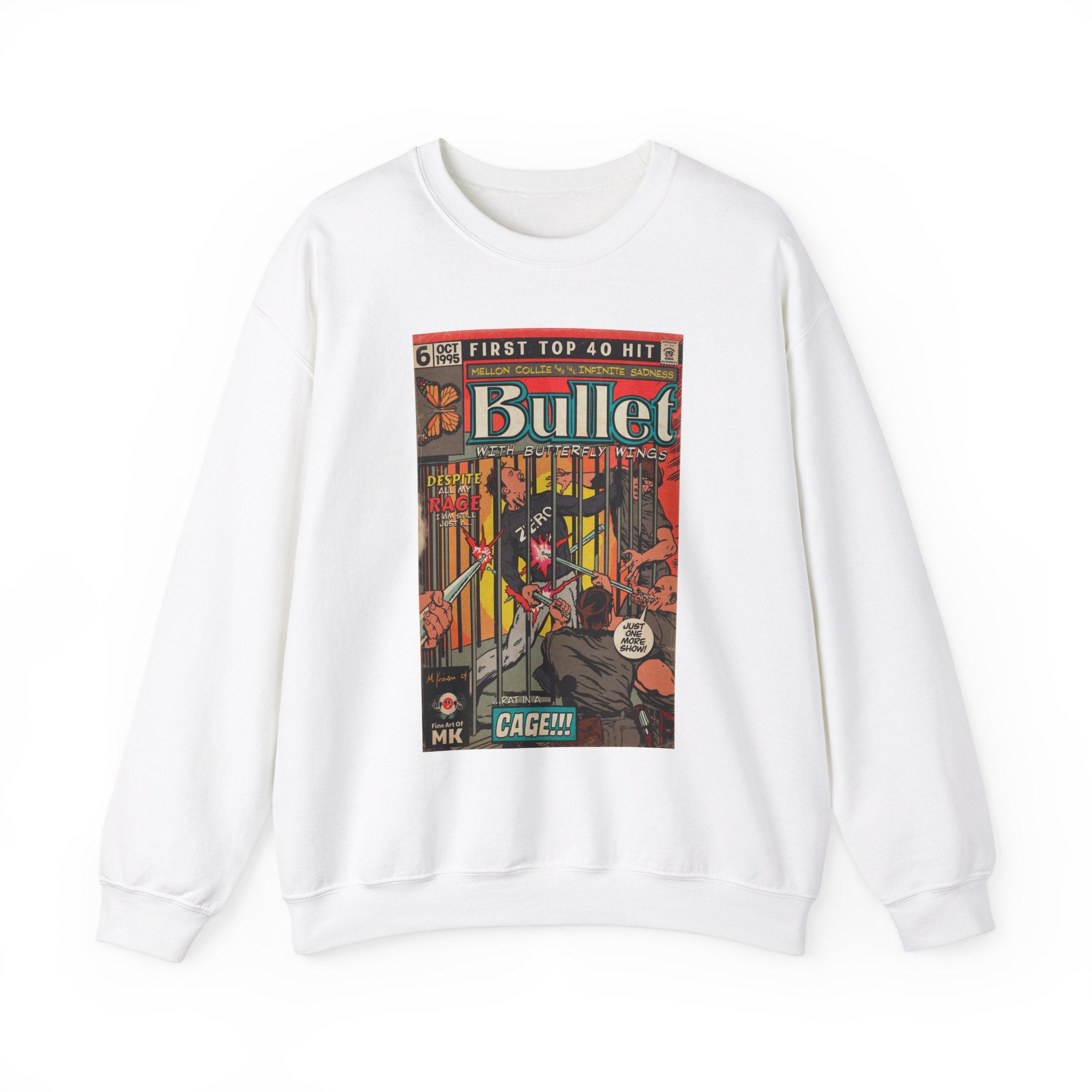 Bullet With Butterfly Wings - Unisex Heavy Blend™ Crewneck Sweatshirt