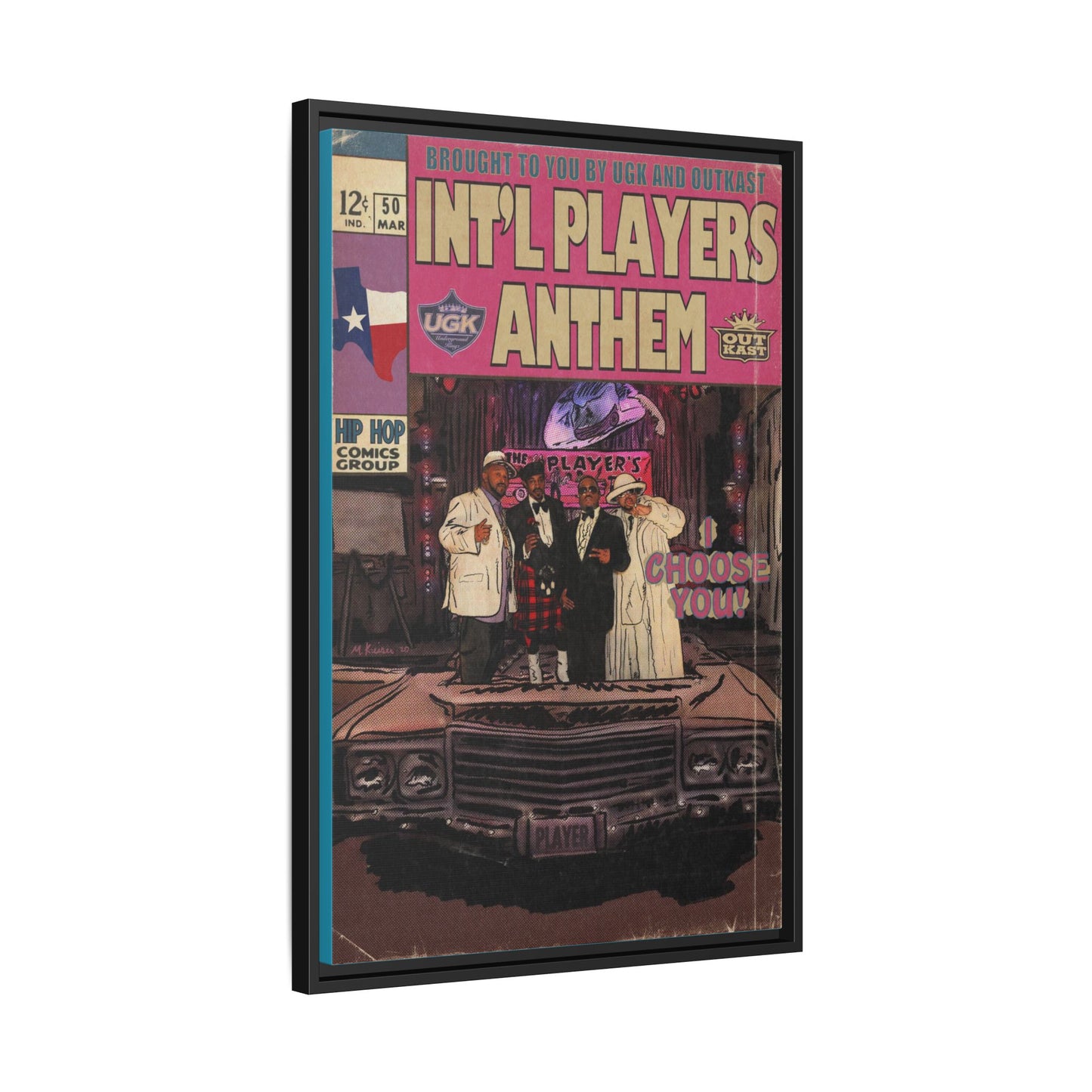 Int’l Players Anthem - Matte Canvas, Framed (Multi-color)