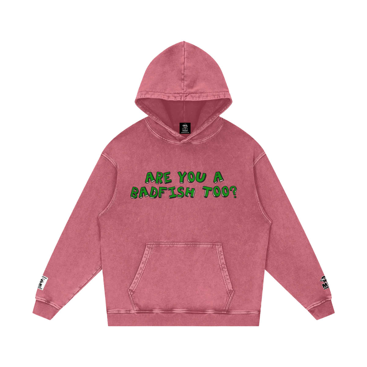 Badfish - Snow Washed Loose Cotton Hoodie