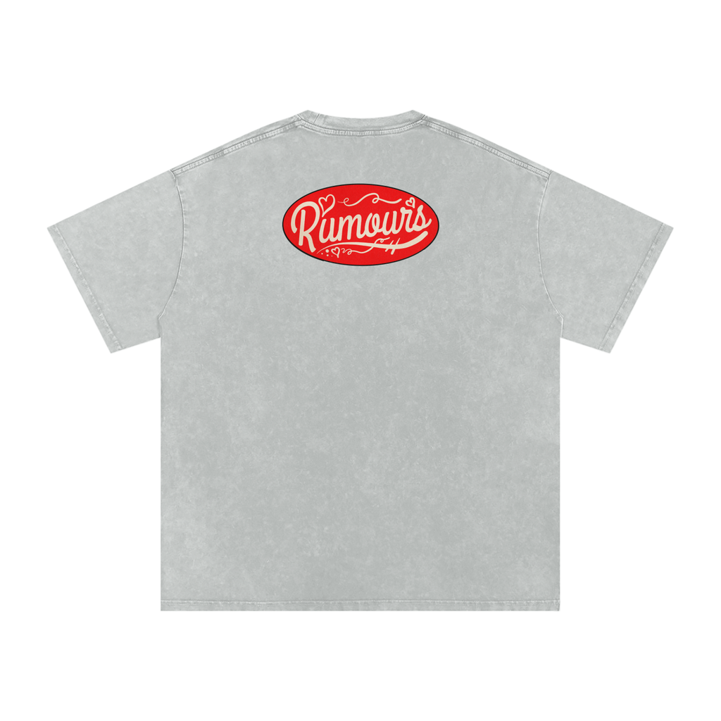 Rumours - Snow Washed Oversized Cotton T-Shirt