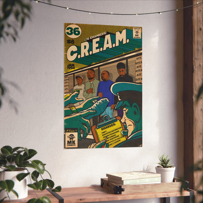 C.R.E.A.M - Comic Book Art - Vertical Matte Poster
