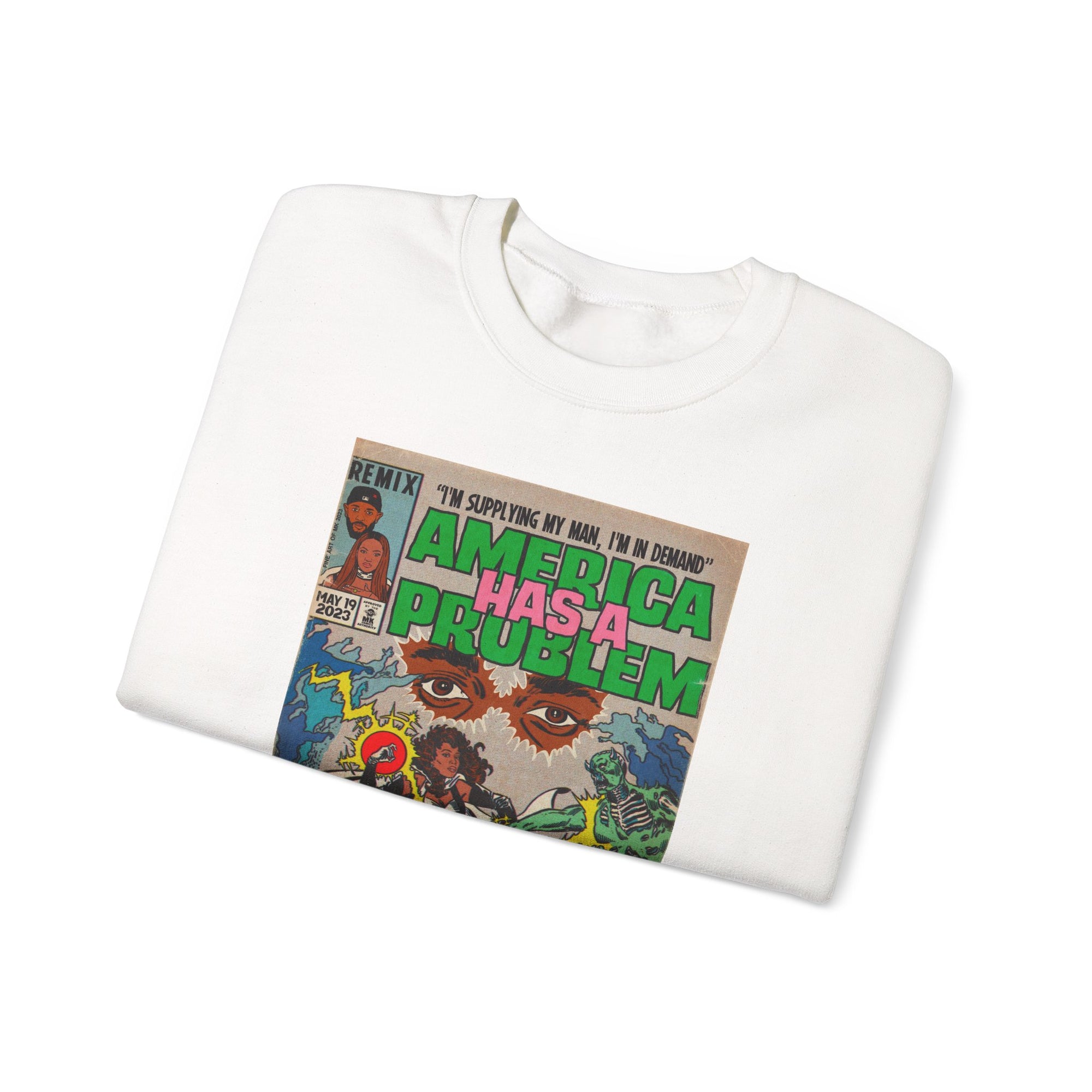 America Has a Problem - Unisex Heavy Blend™ Crewneck Sweatshirt