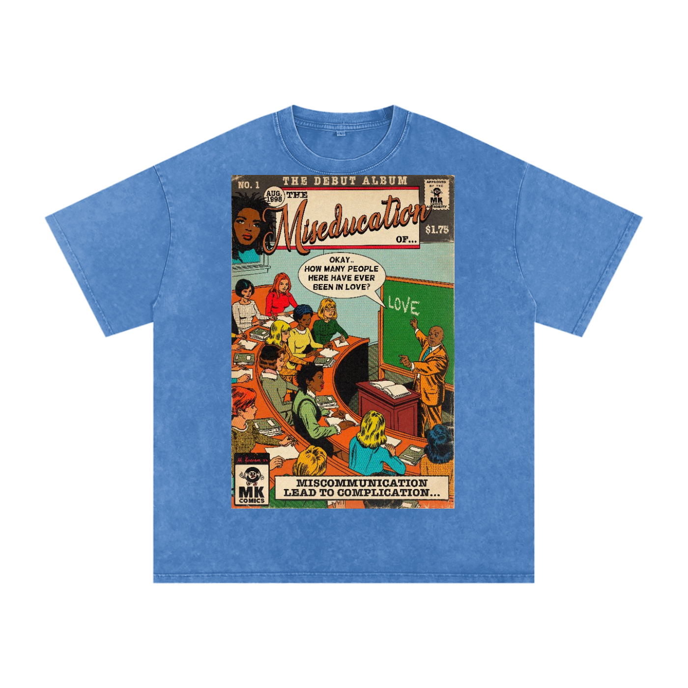 The Miseducation of... - Snow Washed Oversized Cotton T-Shirt