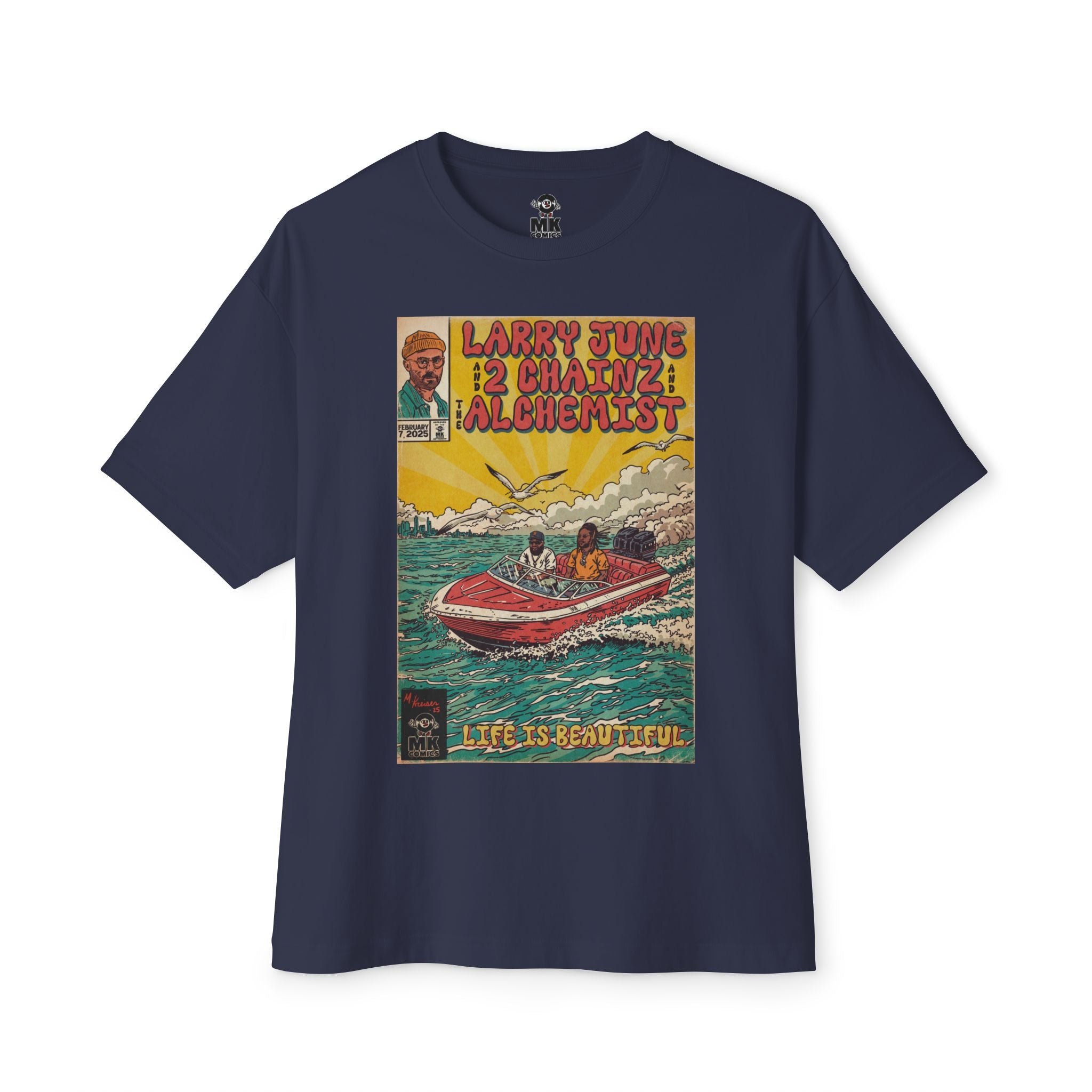 Life is Beautiful - Unisex Oversized Boxy Tee