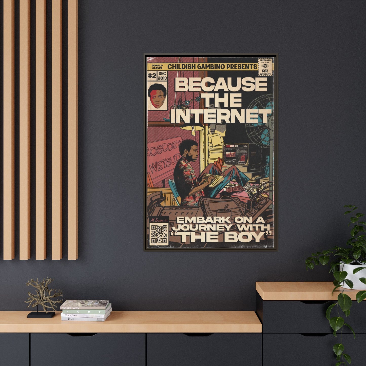 Childish Gambino - Because the Internet - Gallery Canvas Wraps, Vertical Frame