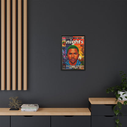 Frank Ocean -Nights - Matte Canvas, Framed (Multi-color)