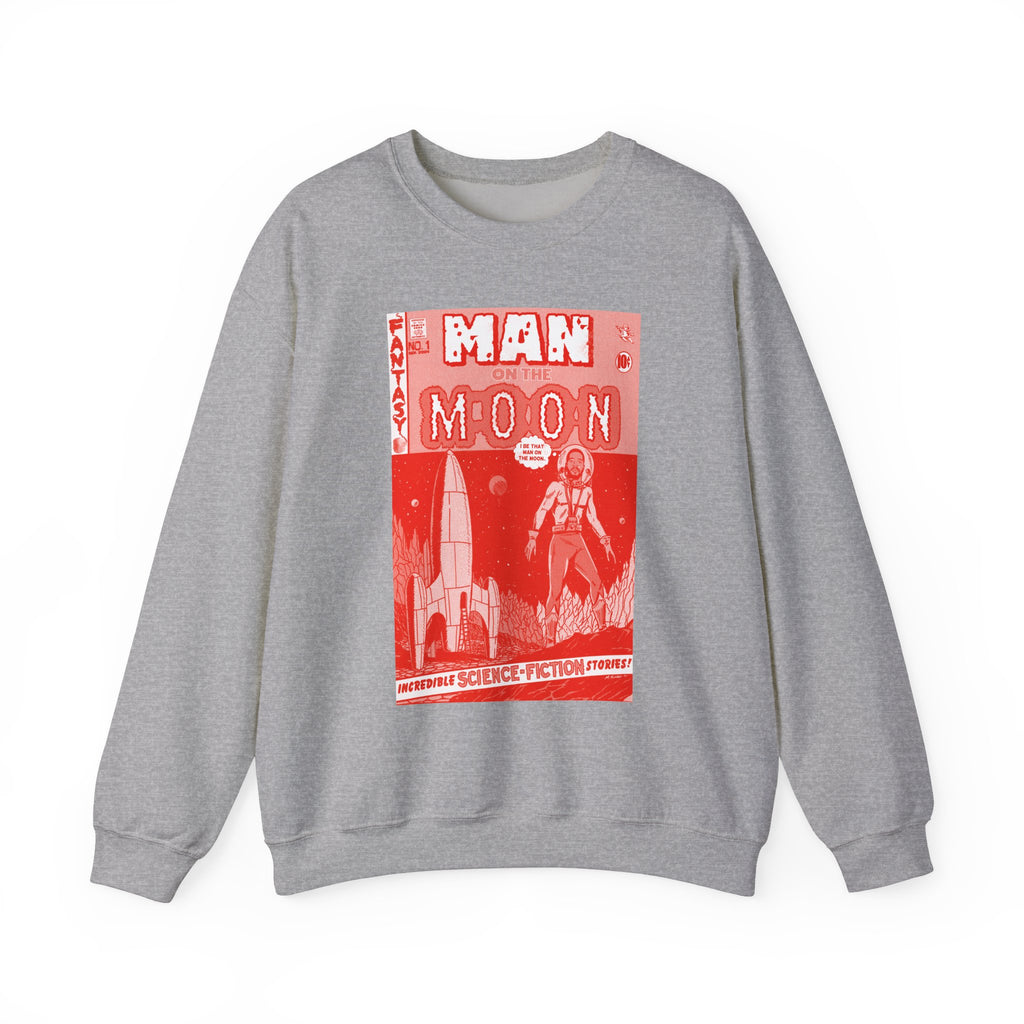 Man on the Moon - RED VARIANT - Unisex Heavy Blend™ Crewneck Sweatshirt