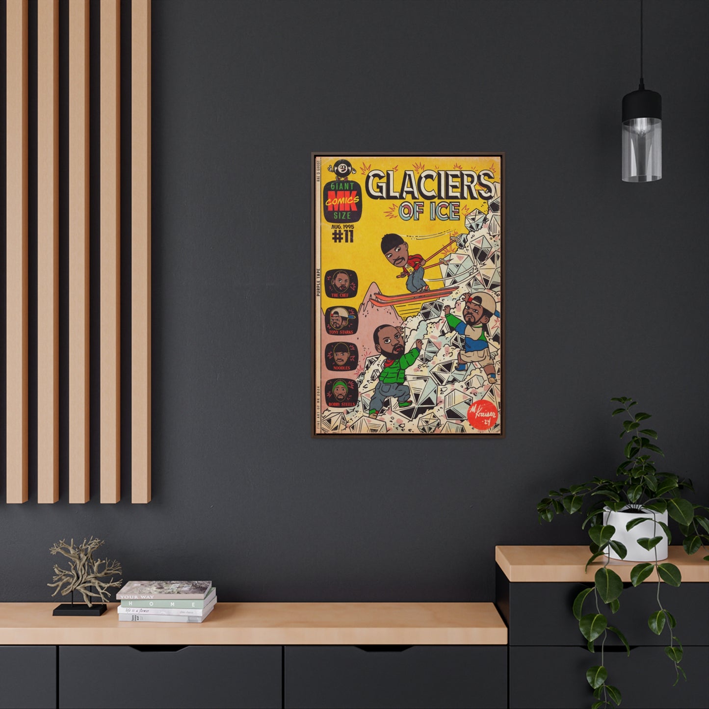 Rae, Ghost, Masta - Glaciers of Ice - Gallery Canvas Wraps, Vertical Frame