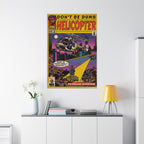 Helicopter - Matte Vertical Posters