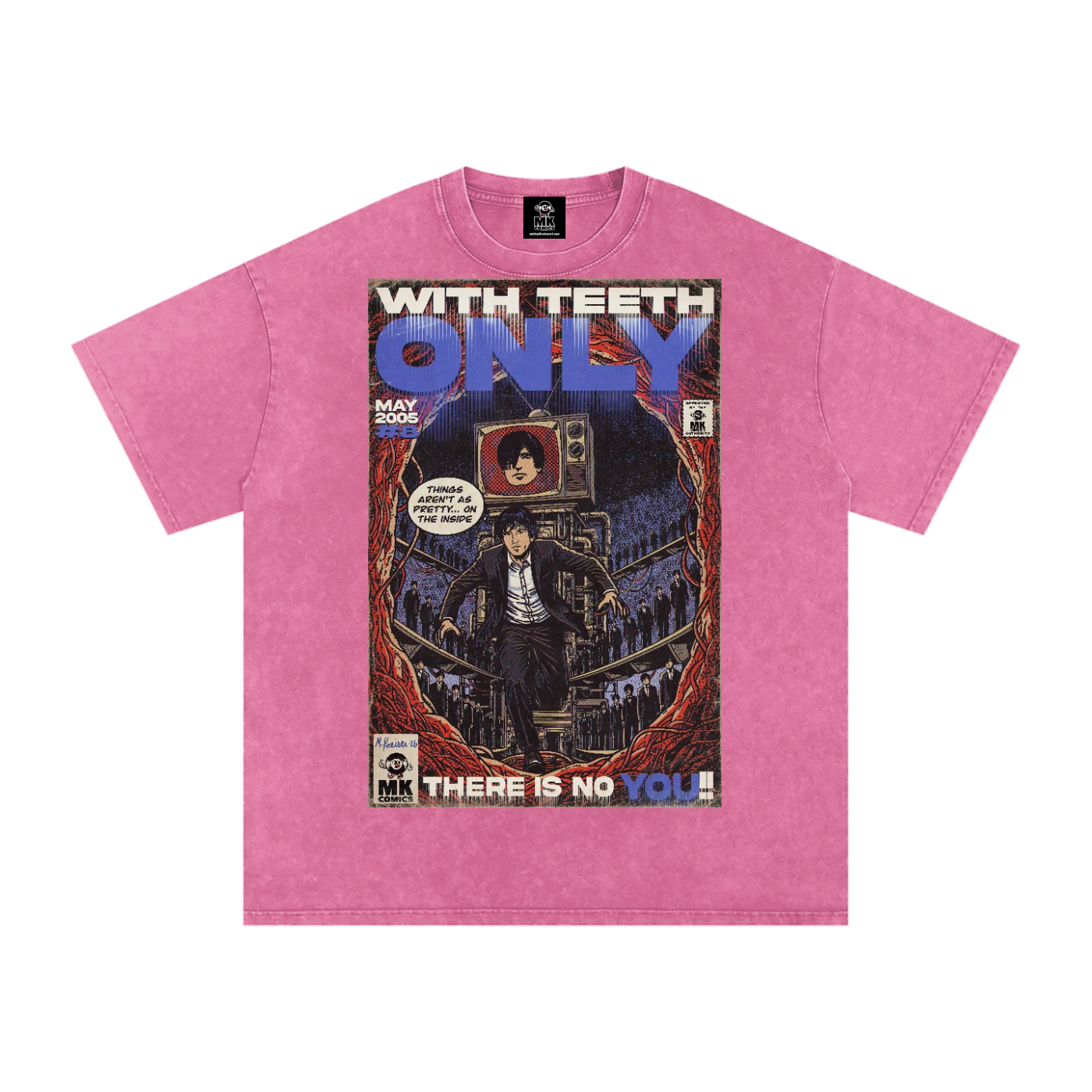 Only - Snow Washed Oversized Cotton T-Shirt