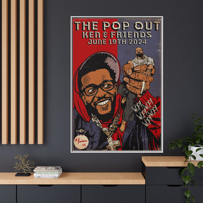 Kendrick Lamar - The Pop Out  - Gallery Canvas Wraps, Vertical Frame