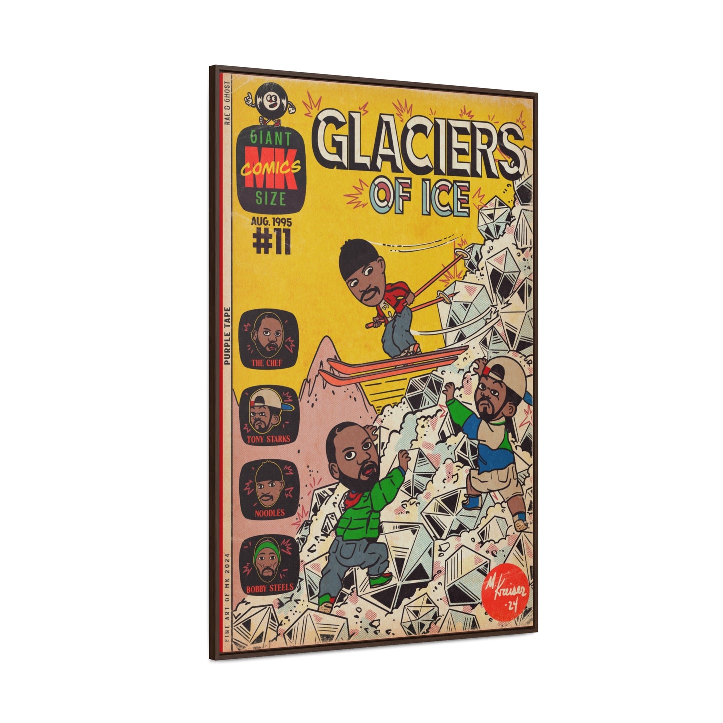 Rae, Ghost, Masta - Glaciers of Ice - Gallery Canvas Wraps, Vertical Frame