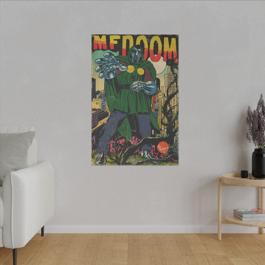 DOOM - Hip Hop Comics - Matte Canvas, Stretched
