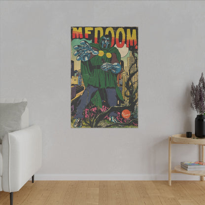 MF DOOM - Hip Hop Comics - Matte Canvas, Stretched