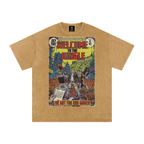 Welcome to the Jungle - Snow Washed Oversized Cotton T-Shirt
