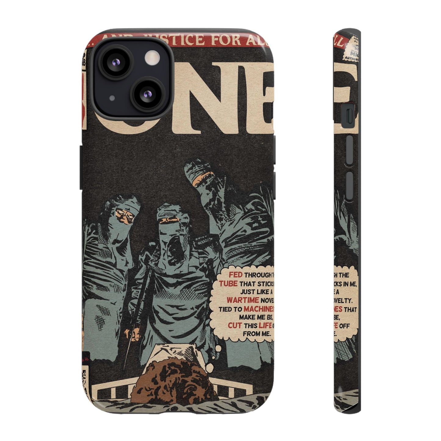 Metallica- One - Johnny Got His Gun Comic Book Art - Tough Phone Cases