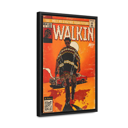 Denzel Curry - Walkin’ - Gallery Canvas Wraps, Vertical Frame