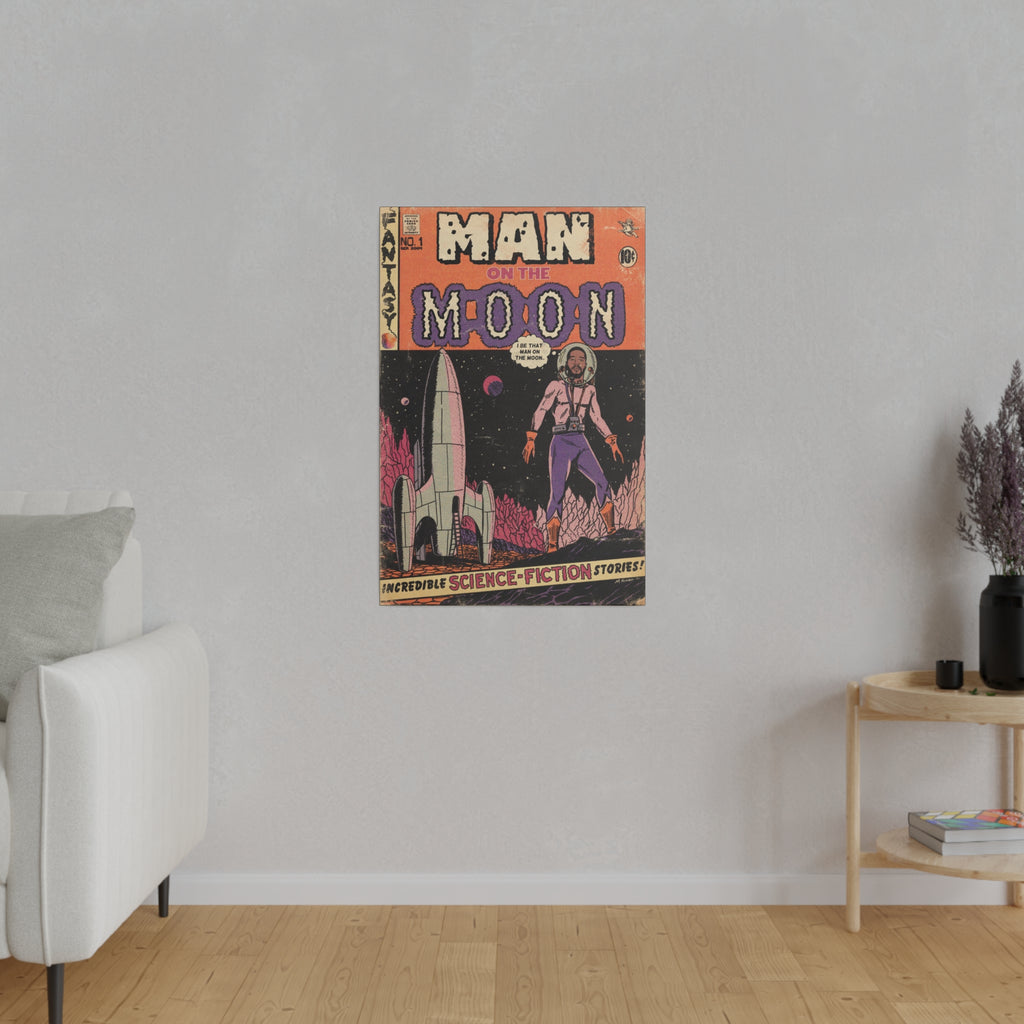 Man On The Moon - Matte Canvas, Stretched, 0.75"