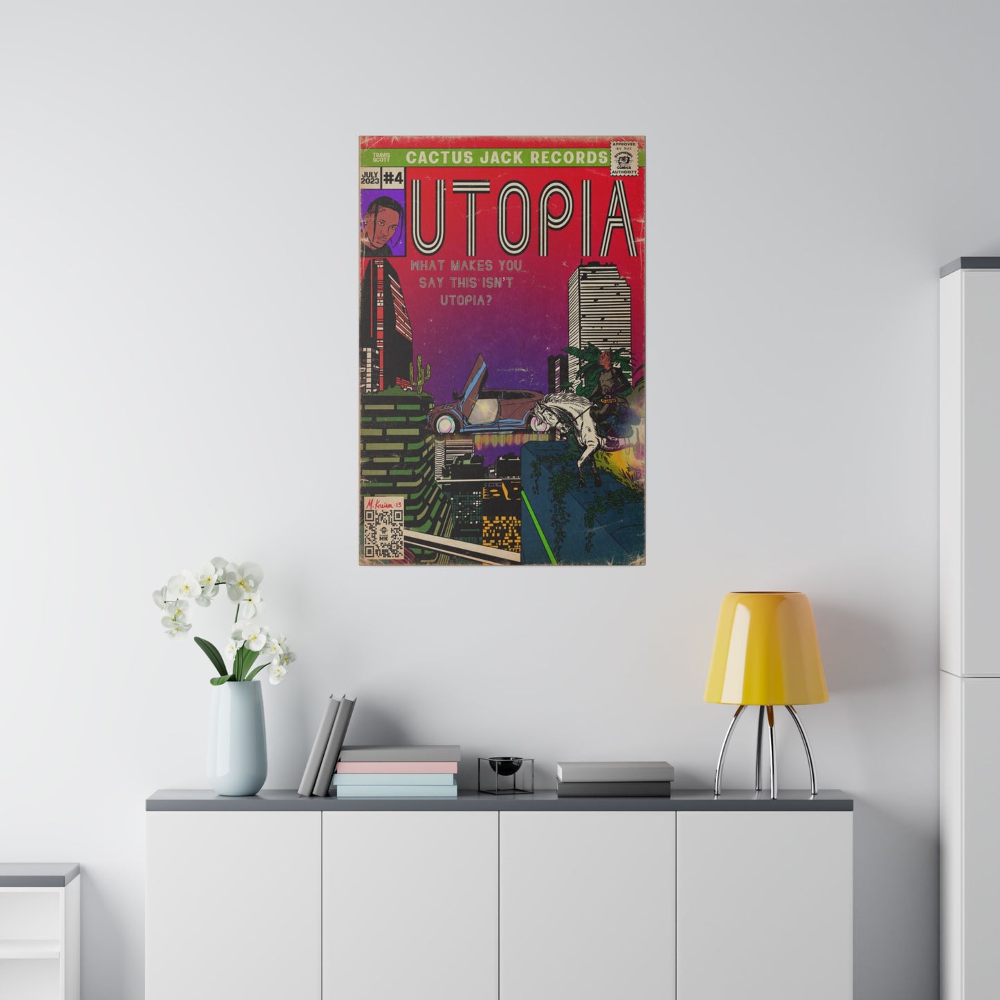 Travis Scott - Utopia - Matte Canvas, Stretched, 0.75"
