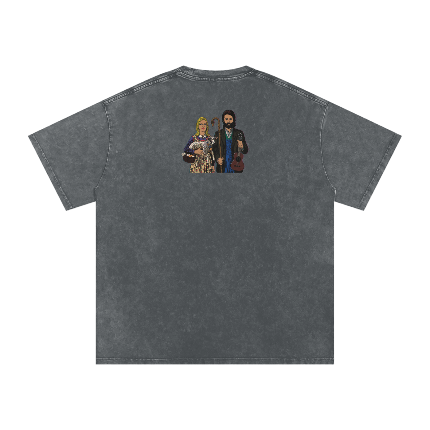 Ram - Snow Washed Oversized Cotton T-Shirt