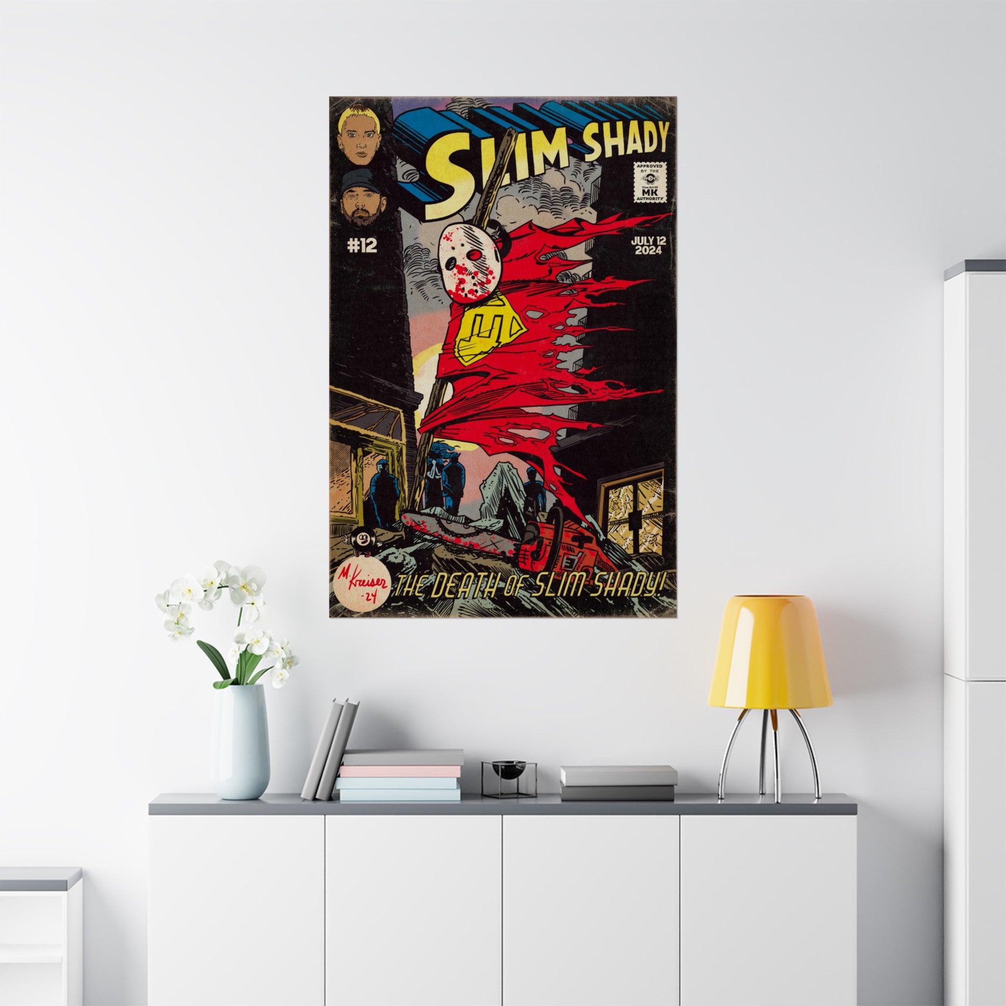 Death of Slim Shady - Matte Vertical Poster
