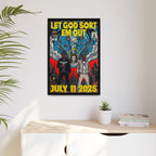 Let God Sort Em Out - Matte Canvas, Framed (Multi-color)