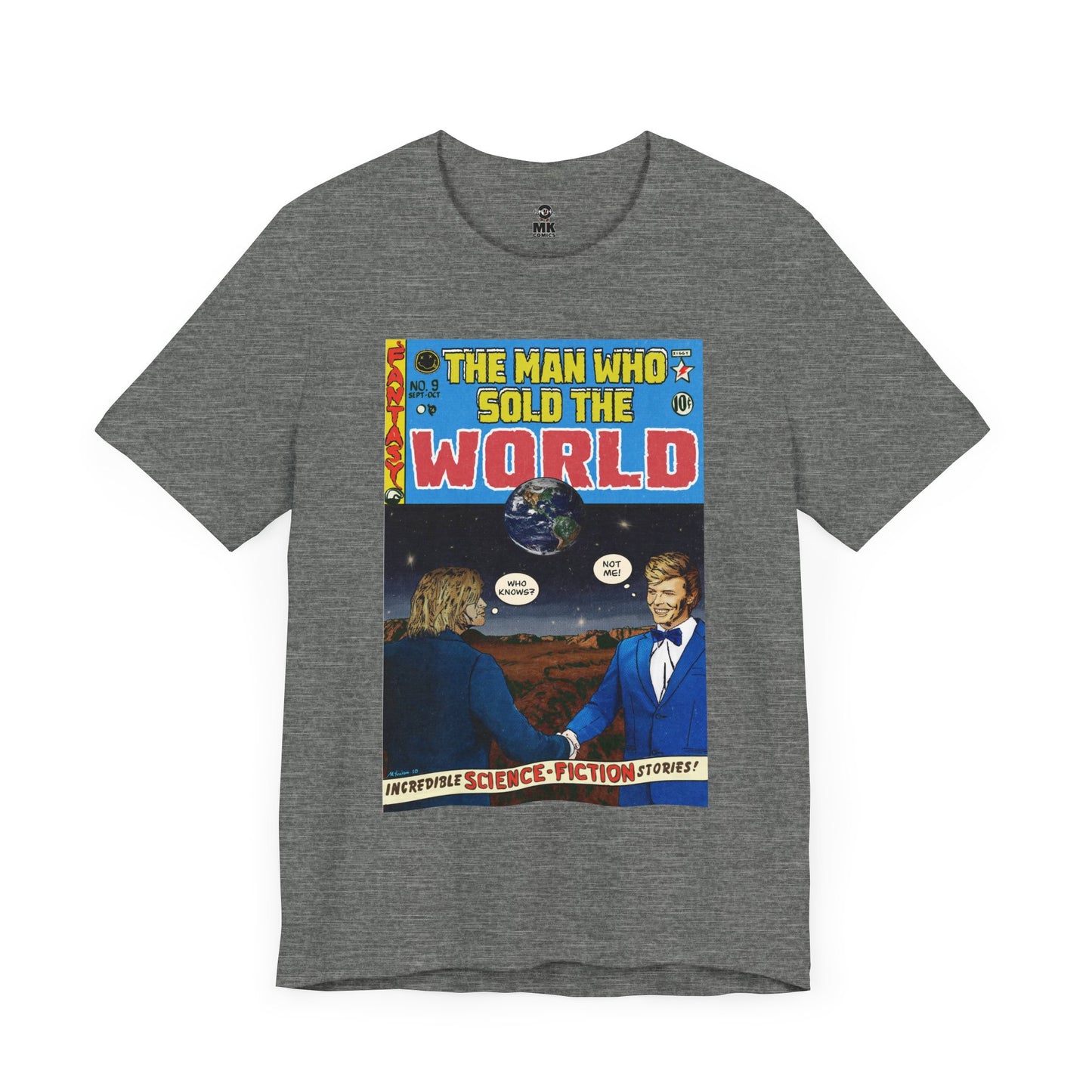 Bowie & Cobain - The Man Who Sold the World - Unisex Jersey Short Sleeve Tee