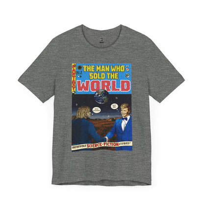 Bowie & Cobain - The Man Who Sold the World - Unisex Jersey Short Sleeve Tee