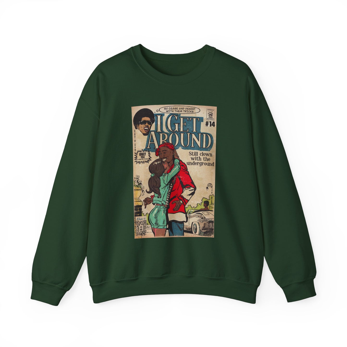 2Pac - I Get Around - Tupac - Unisex Heavy Blend™ Crewneck Sweatshirt