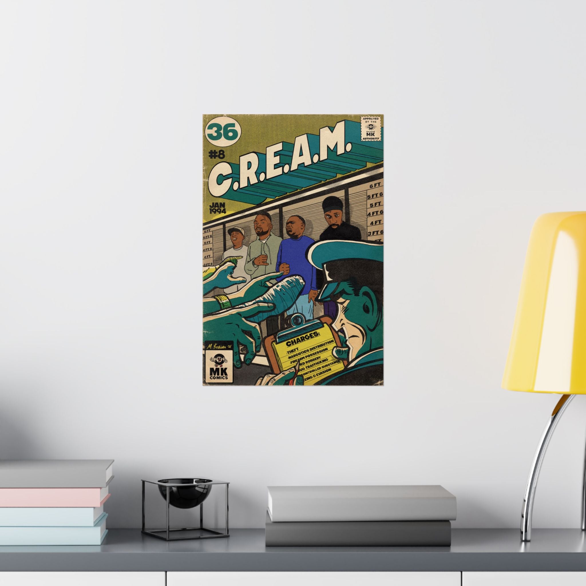C.R.E.A.M - Comic Book Art - Vertical Matte Poster