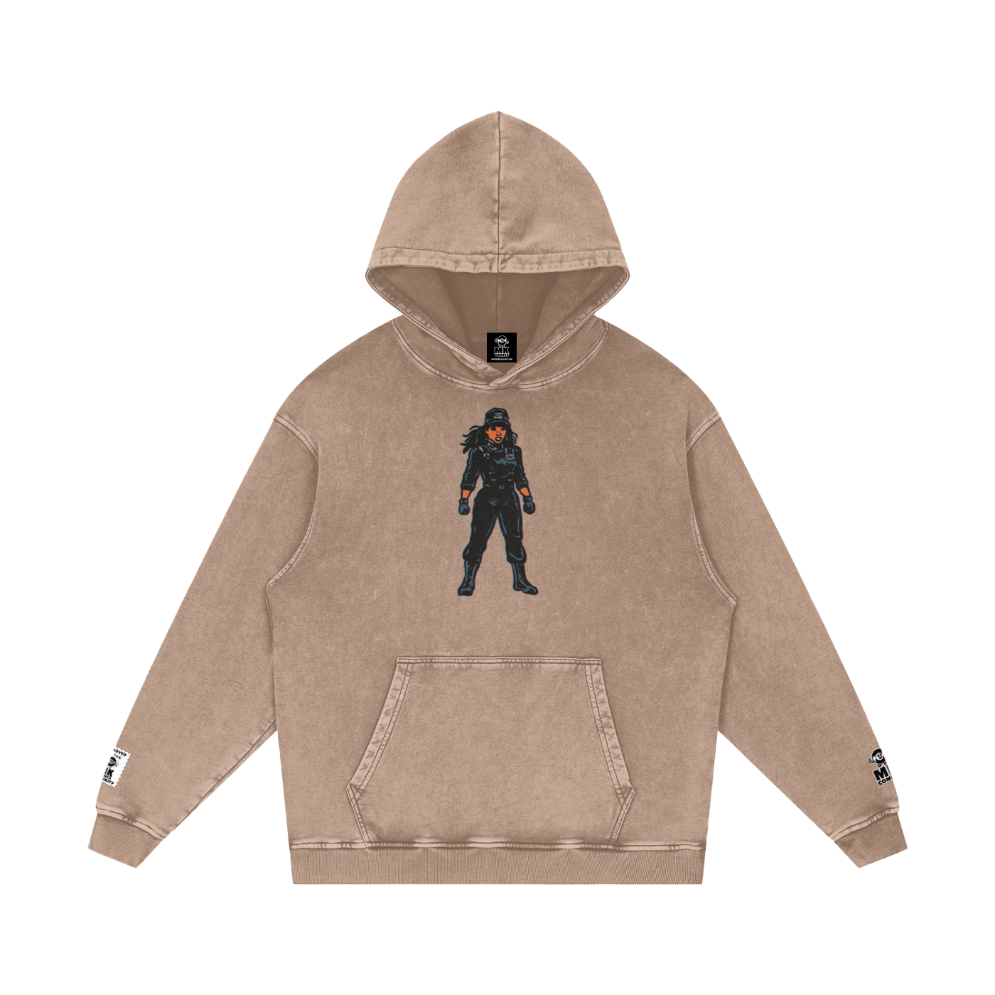 Rhythm Nation - Snow Washed Loose Cotton Hoodie