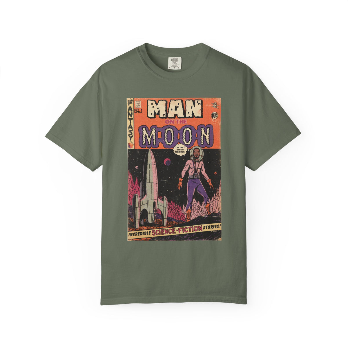Man on the Moon - Unisex Comfort Colors T-shirt