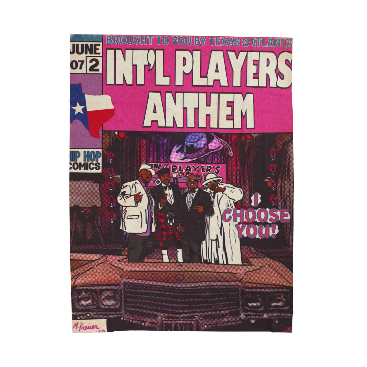 Int'l Players Anthem - Velveteen Plush Blanket