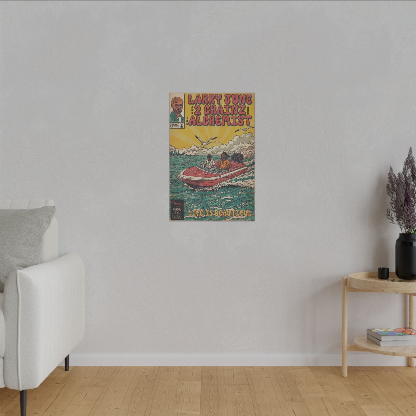 Life is Beautiful - June, Chainz, Alchemist - Matte Canvas, Stretched, 0.75" (Multi-Size)