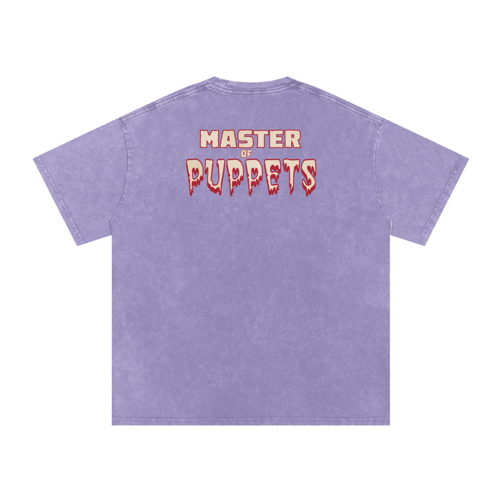 Master of Puppets - Snow Washed Oversized Cotton T-Shirt