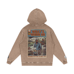 What's Going On - Snow Washed Loose Cotton Hoodie