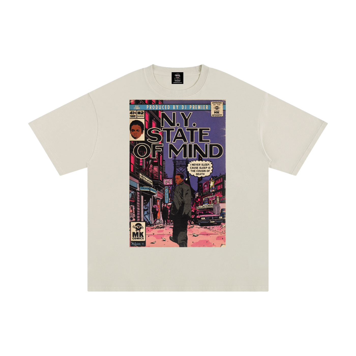 NY State of Mind - MK Classics - Unisex Pure Cotton T-Shirt