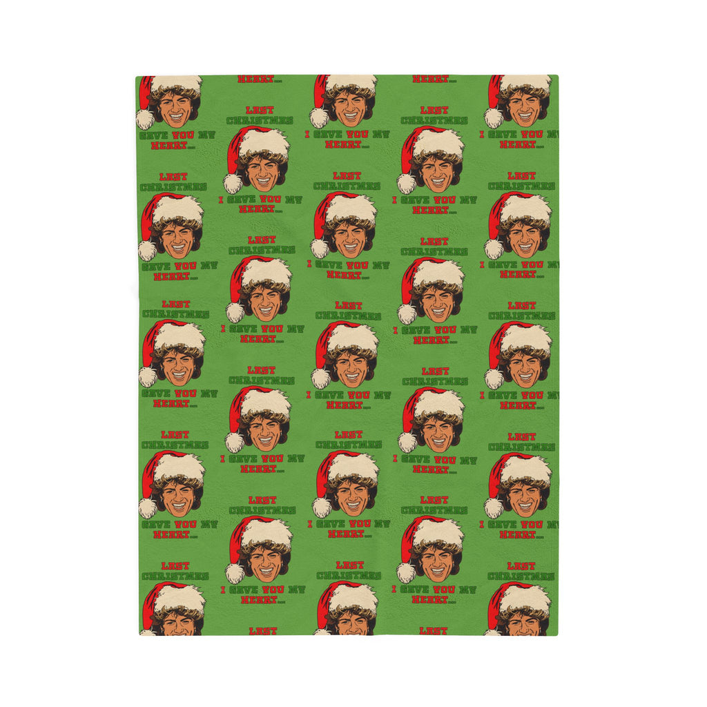 Last Christmas I Gave you my Heart - Velveteen Plush Blanket