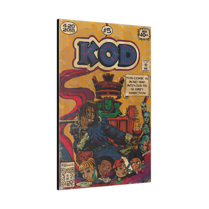J.Cole - KOD - Matte Canvas, Stretched, 0.75"